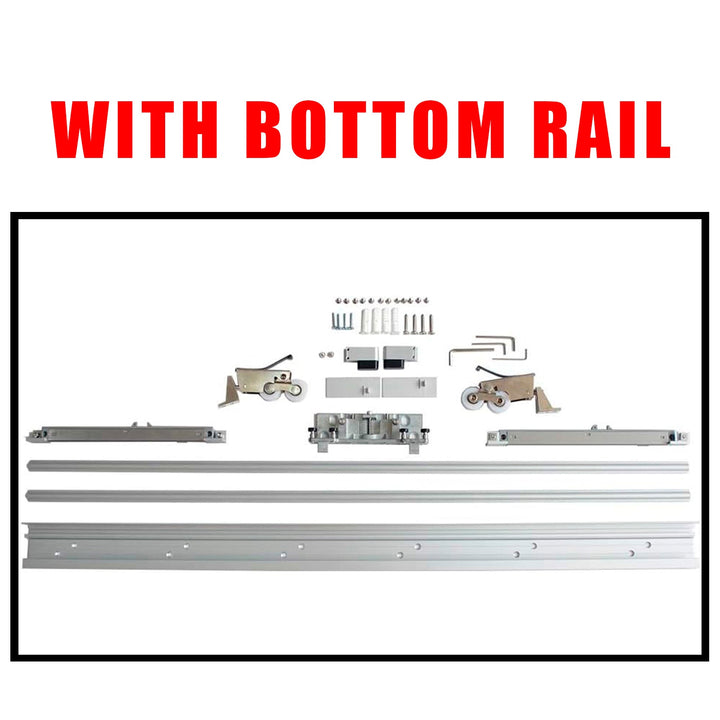 Flush Sliding Barn Door Hidden / Invisible Hardware FHID - 1232 - DoorDiscounter