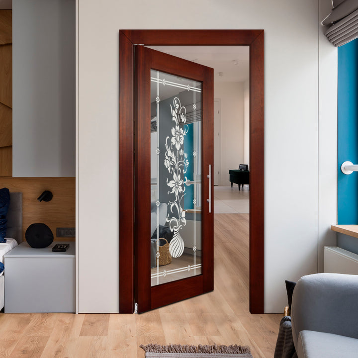 Self Closing Pivot Wooden Mirror Door Pwmd -0787 - DoorDiscounter