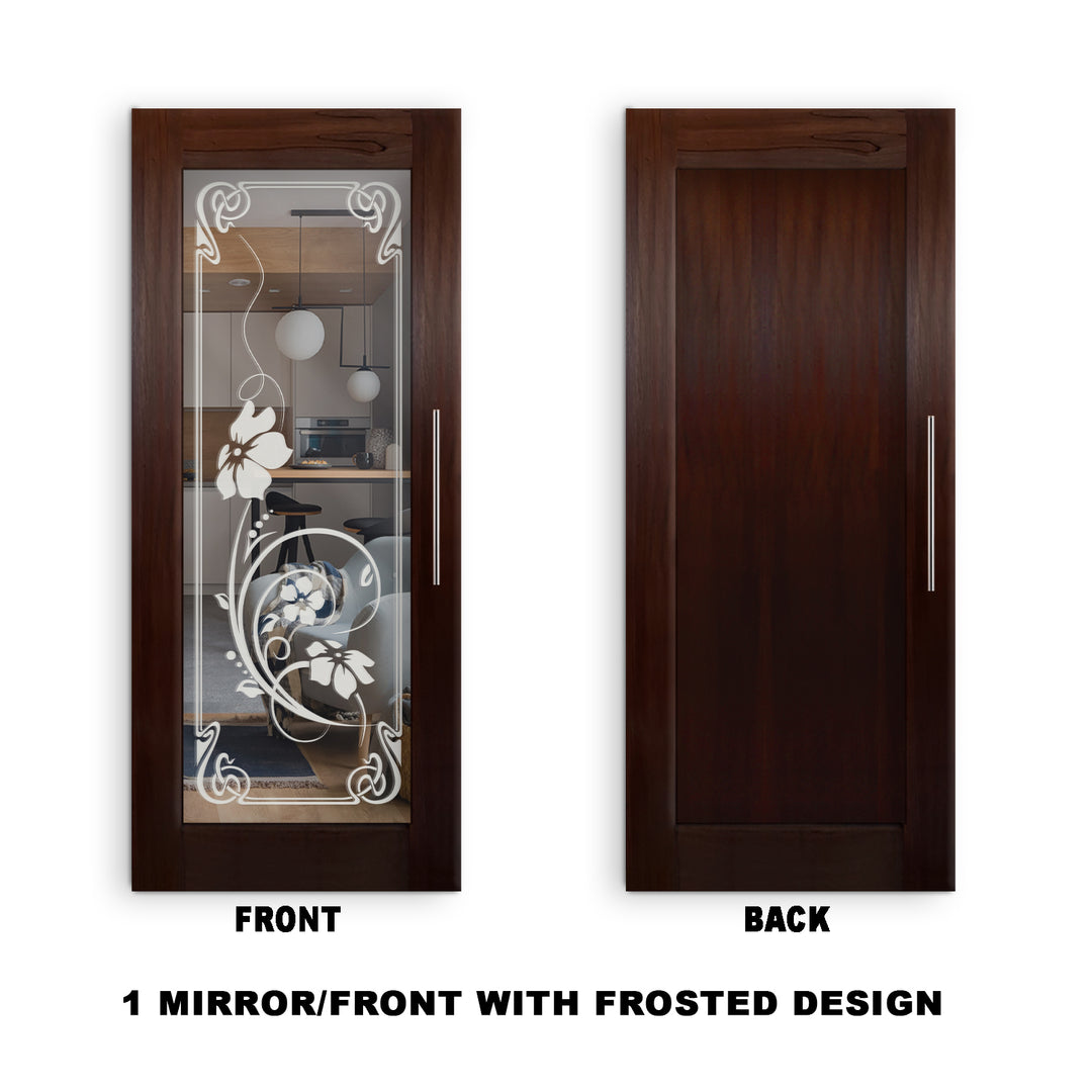 Self Closing Pivot Wooden Mirror Door Pwmd - 0805 - DoorDiscounter