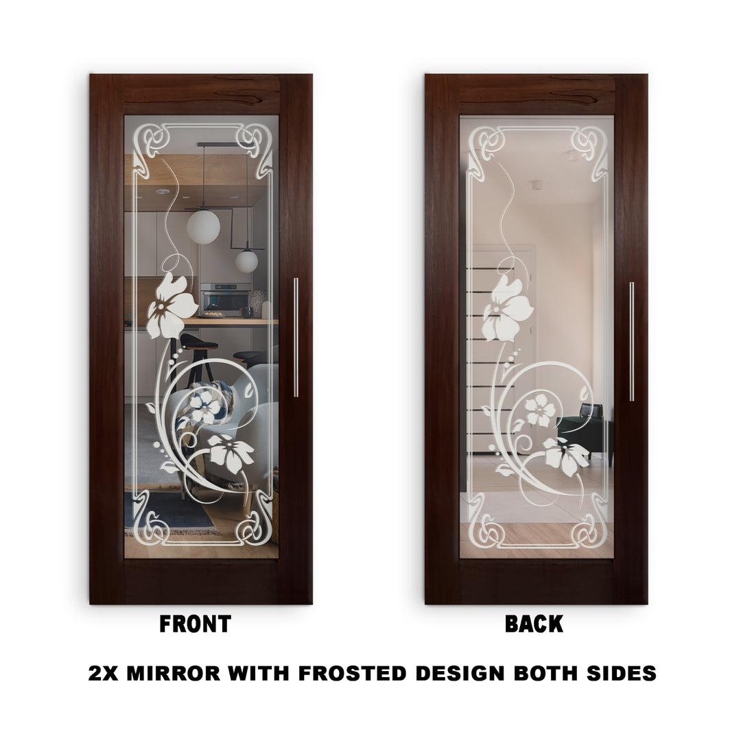 Self Closing Pivot Wooden Mirror Door Pwmd - 0805 - DoorDiscounter