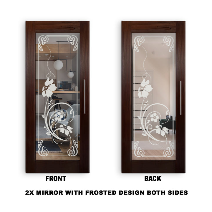 Self Closing Pivot Wooden Mirror Door Pwmd - 0805 - DoorDiscounter