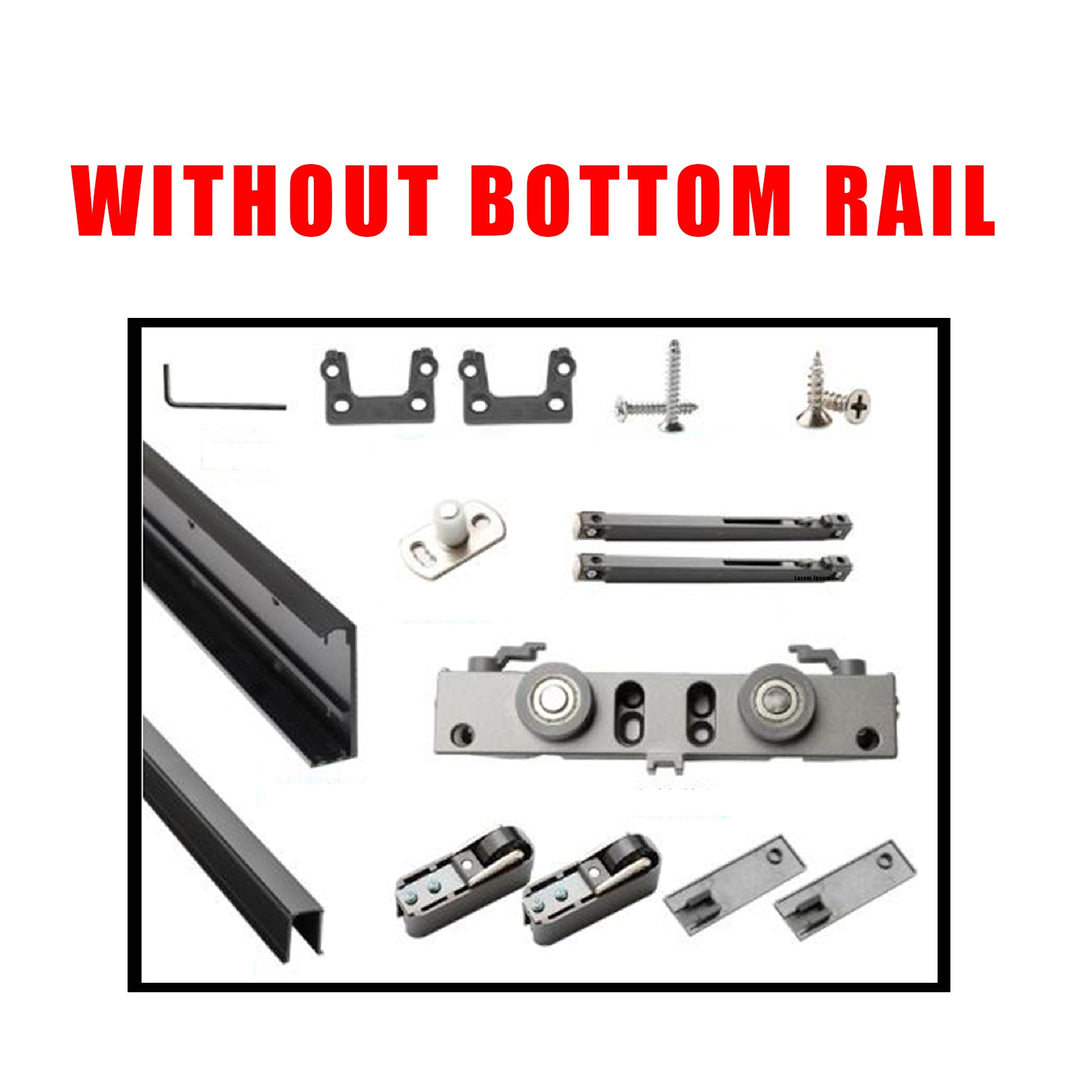 Flush Sliding Barn Door Hidden / Invisible Hardware FHID -1130 - DoorDiscounter