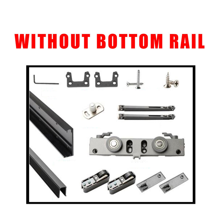 Flush Sliding Barn Door Hidden / Invisible Hardware FHID -1130 - DoorDiscounter