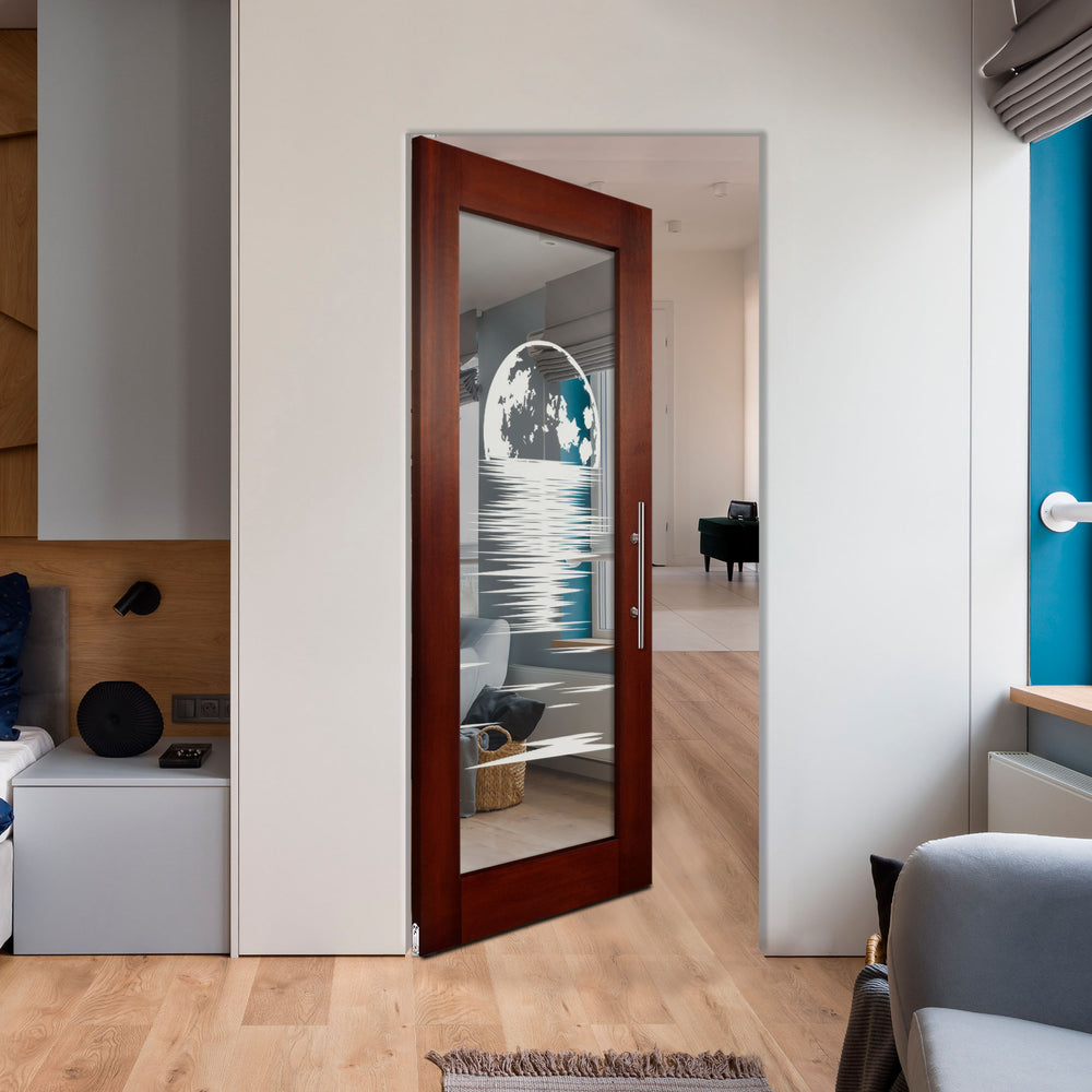 Self Closing Pivot Wooden Mirror Door Pwmd - 0780 - DoorDiscounter