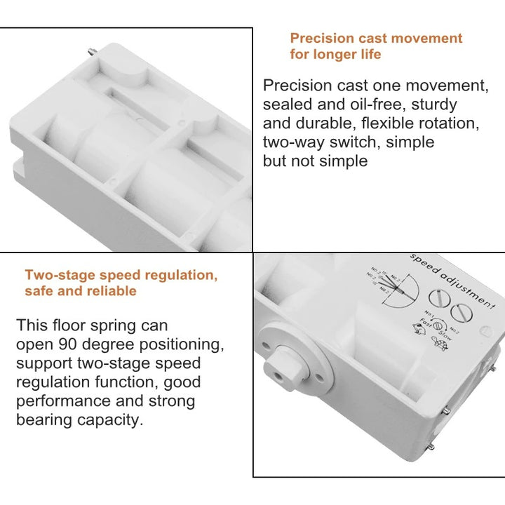 Frameless Double Pivot Glass Door With Self Closing Pivot Hinges Fdpg - 2311 - DoorDiscounter