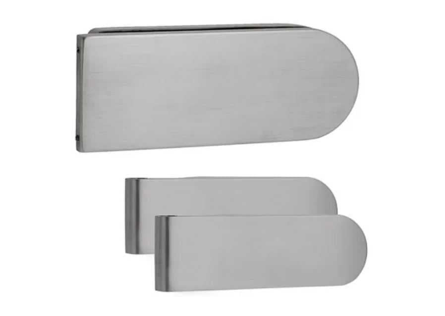 Stainless Steel Strike Box for Glass Door Lock + Studio Hinges KNUL - 3172 - DoorDiscounter