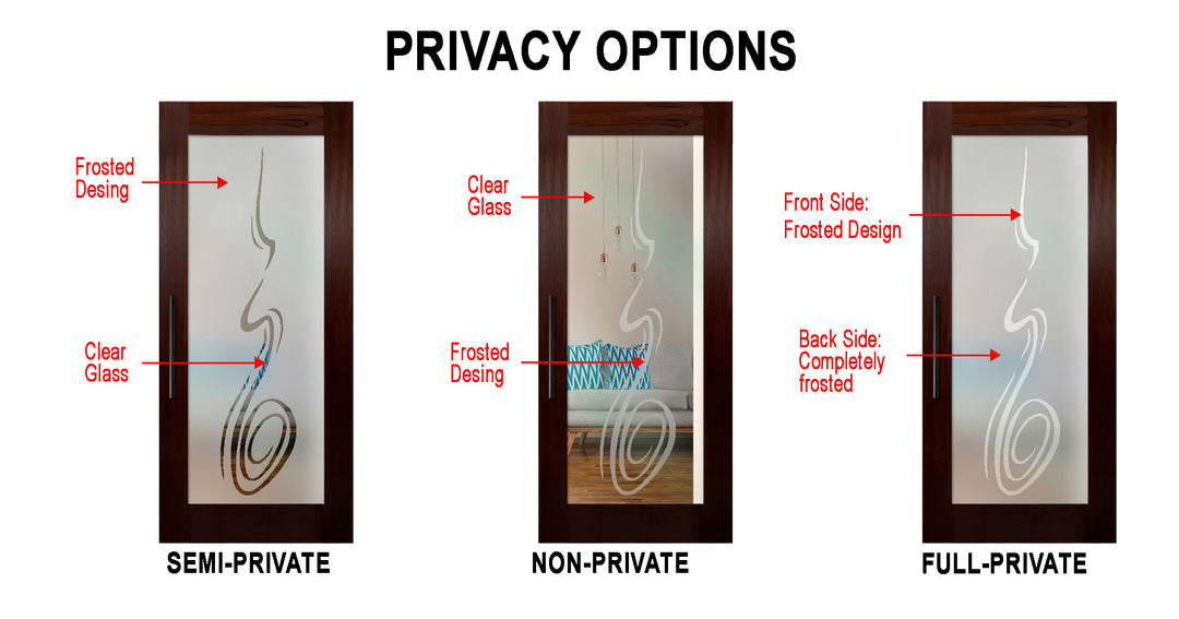 Self Closing Pivot Wooden Glass Door Pwgd - 0494 - DoorDiscounter