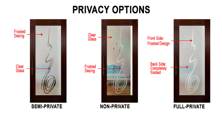 Self Closing Pivot Wooden Glass Door Pwgd - 0494 - DoorDiscounter