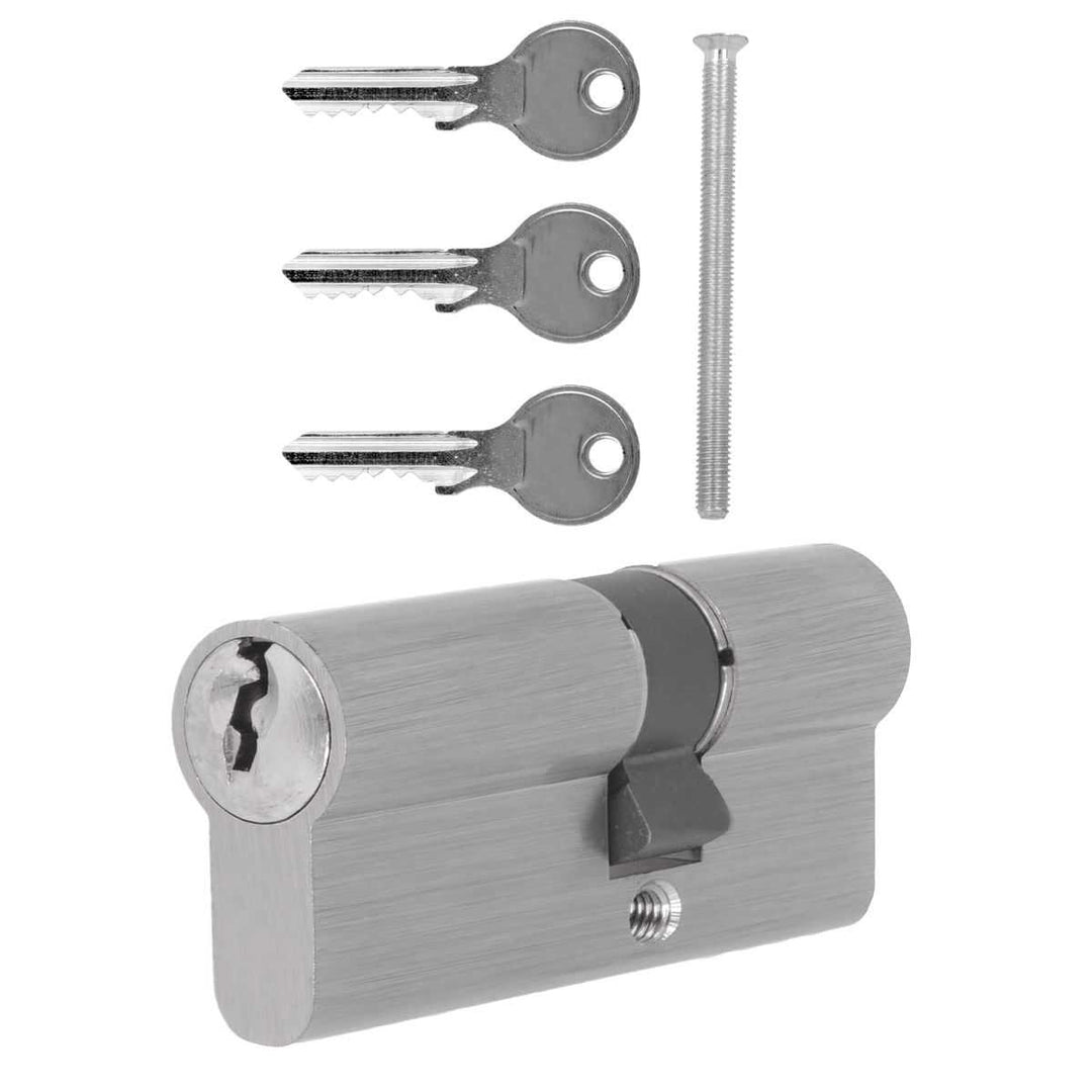 Profile Cylinder Lock & 3 Keys for Glass Door Locks Sets PCKG - 3617 - DoorDiscounter