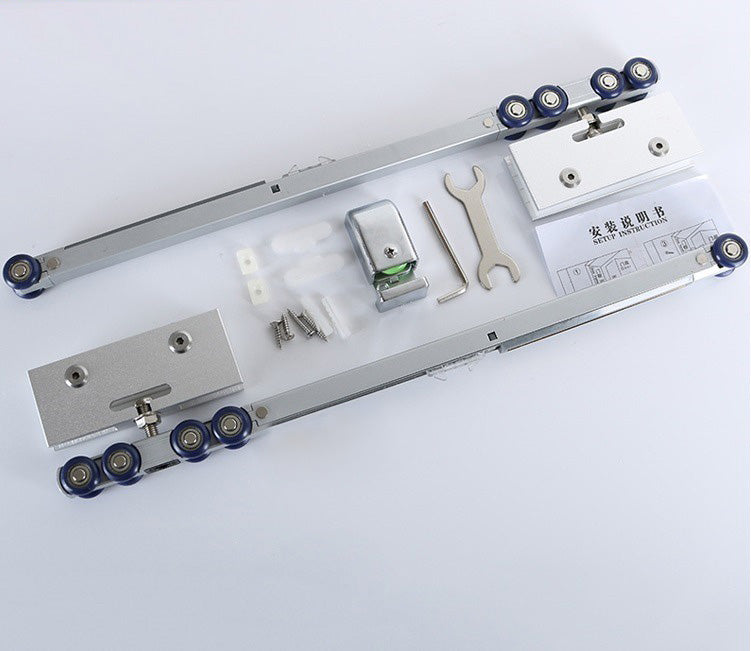Frameless Glass Door Roller Wheel Soft Close System two way GDSC - 3381 - DoorDiscounter