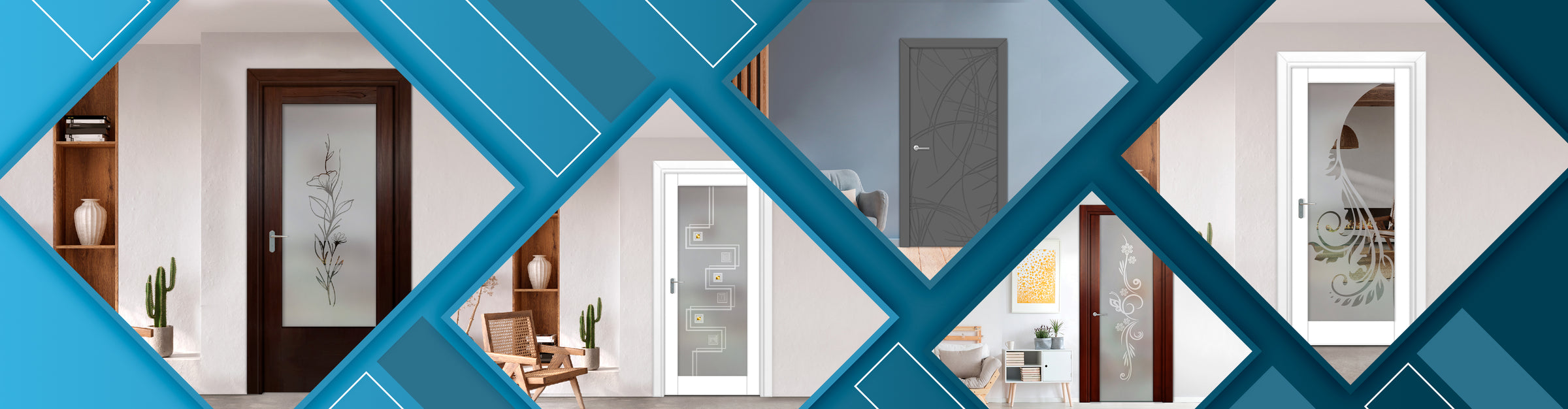 Wooden Hinged Glass Doors