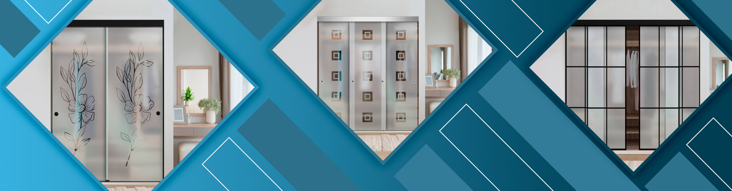 Frameless Glass Closet Doors