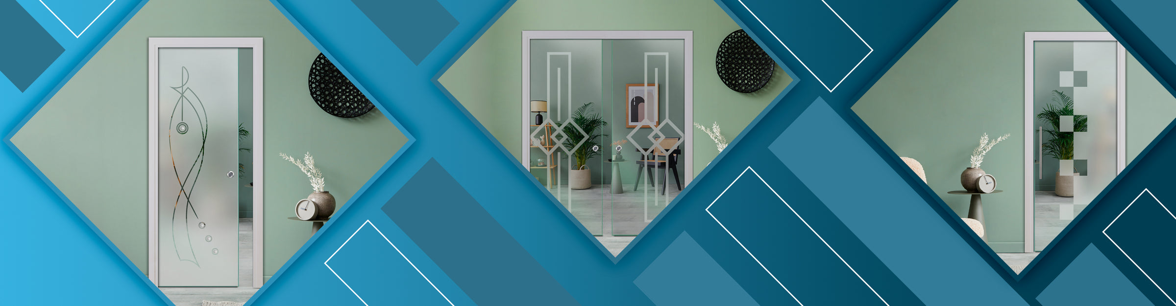 Interior Pocket Glass Doors