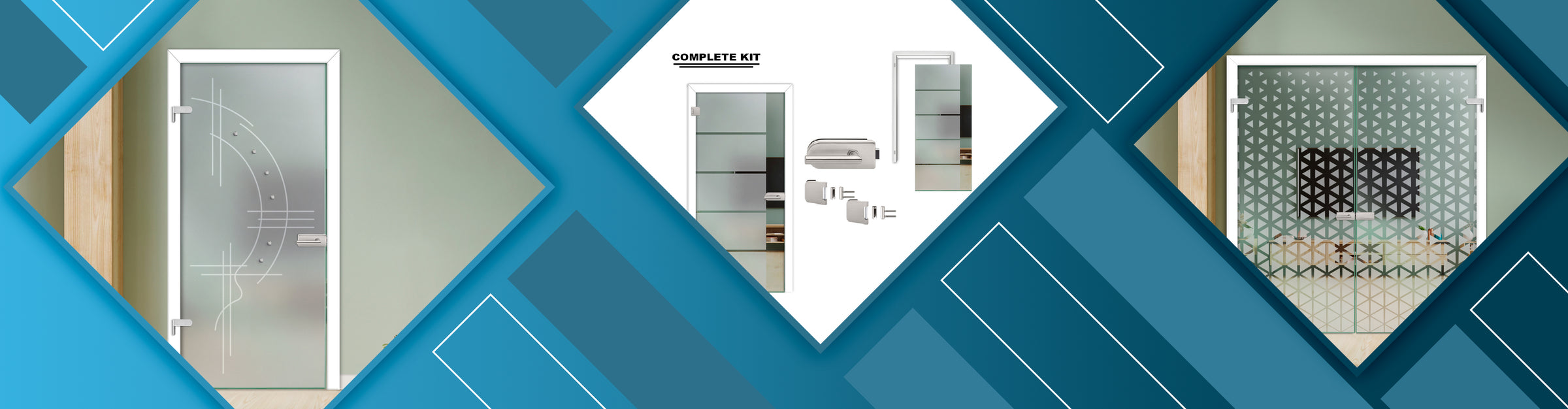 Frameless Hinged Glass Doors