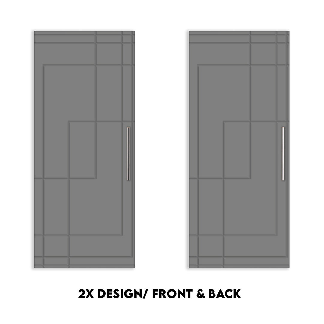 Self Closing Pivot Door with CNC Engraving Design PMR1 - 0615 - DoorDiscounter