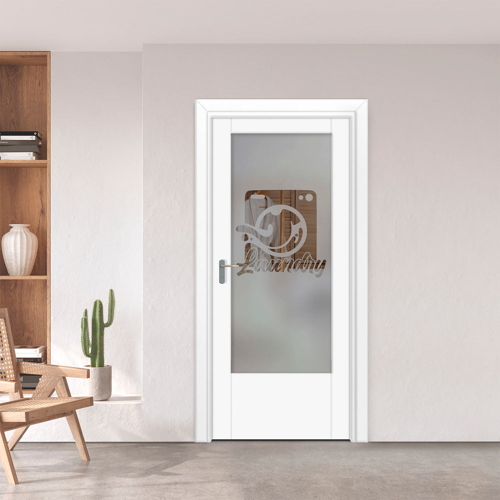 INTERIOR DOOR WITH FROSTED GLASS PANEL IDGP - 2711 - DoorDiscounter