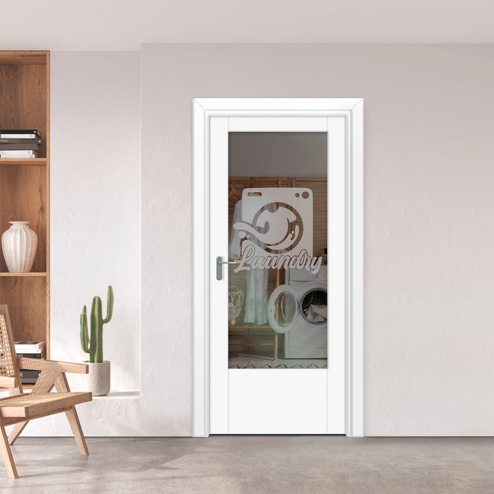 INTERIOR DOOR WITH FROSTED GLASS PANEL IDGP - 2711 - DoorDiscounter