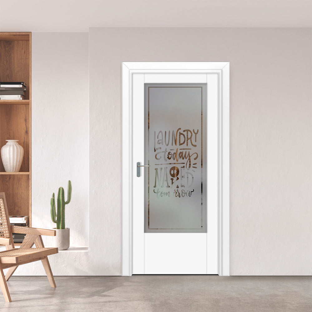 INTERIOR DOOR WITH FROSTED GLASS PANEL IDGP - 2718 - DoorDiscounter