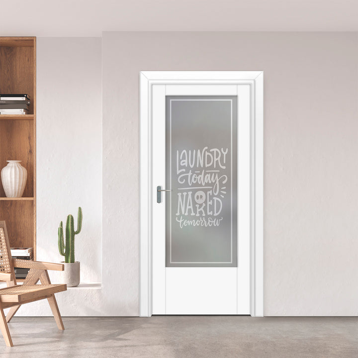INTERIOR DOOR WITH FROSTED GLASS PANEL IDGP - 2718 - DoorDiscounter