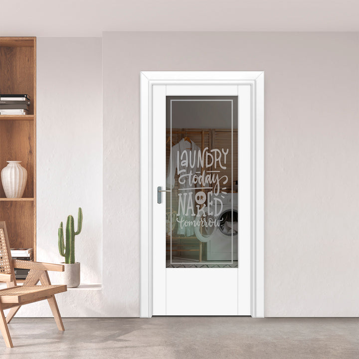INTERIOR DOOR WITH FROSTED GLASS PANEL IDGP - 2718 - DoorDiscounter