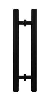 V1000 Carbon Steel Sliding Glass Barn Door Hardware Kit AJGA - 3476 - DoorDiscounter