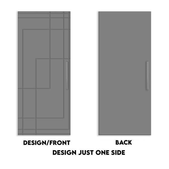 Self Closing Pivot Door with CNC Engraving Design PMR1 - 0615 - DoorDiscounter