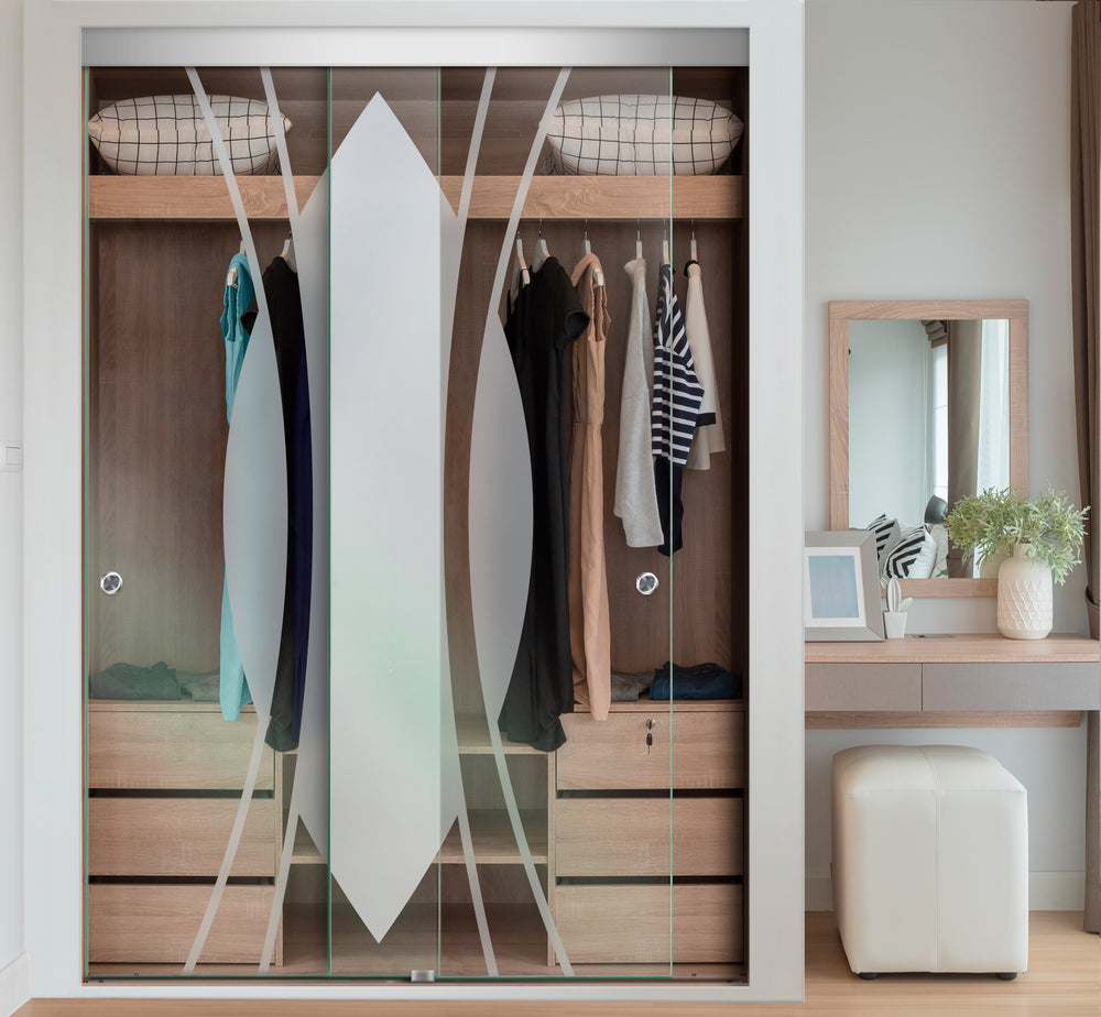 FRAMELESS CLOSET GLASS SLIDING BYPASS DOOR FSGD - 2417 - DoorDiscounter