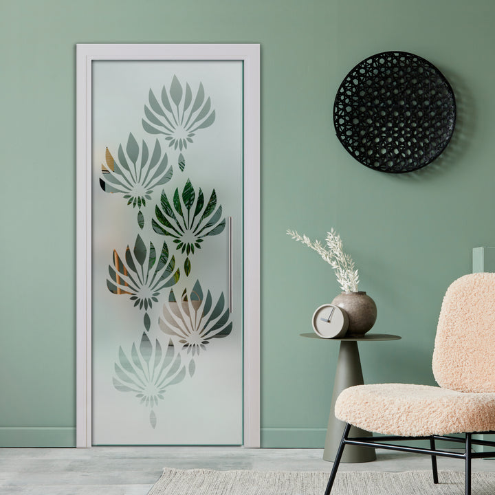 SLIDING POCKET GLASS DOOR WITH TRACK SYSTEM SPTS - 2574 - DoorDiscounter