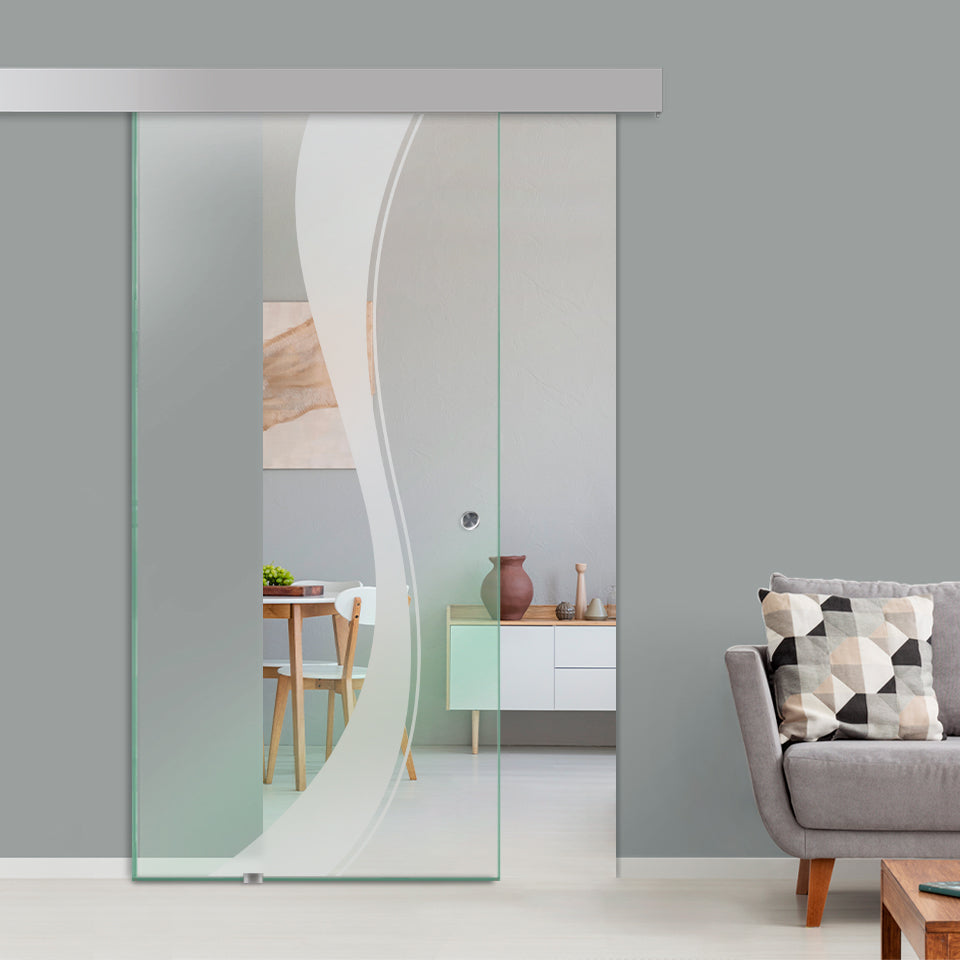 Sliding Glass Barn Door Alu100 SGBD - 1584 - DoorDiscounter