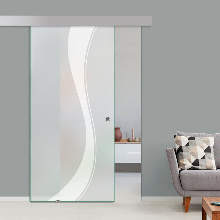 Sliding Glass Barn Door Alu100 SGBD - 1584 - DoorDiscounter