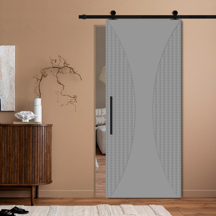 Modern Interior Flush Sliding Barn Door with CNC Router Design MICD - 1173 - DoorDiscounter