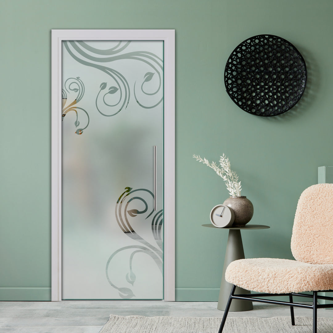 SLIDING POCKET GLASS DOOR WITH TRACK SYSTEM SPTS - 2577 - DoorDiscounter