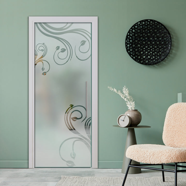 SLIDING POCKET GLASS DOOR WITH TRACK SYSTEM SPTS - 2577 - DoorDiscounter