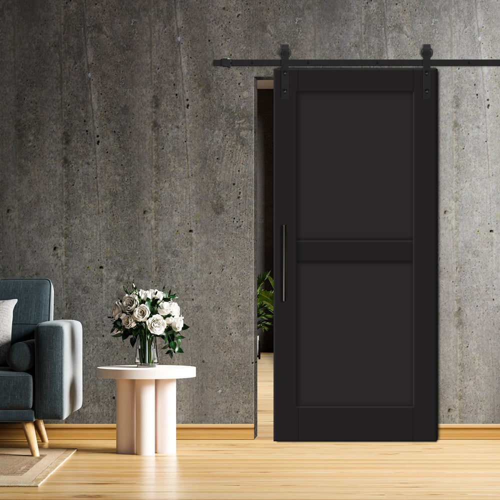 SHAKER PANEL SLIDING BARN DOOR SPSD - 1918 - DoorDiscounter