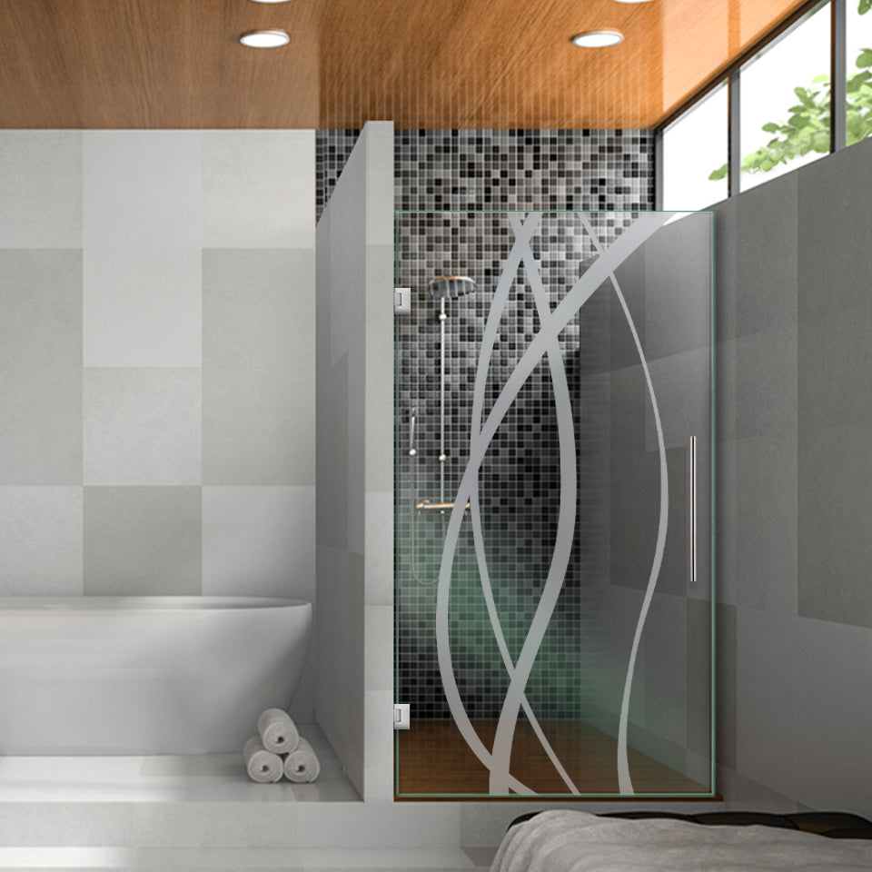 Frameless Shower Glass Door FGDS - 2882 - DoorDiscounter