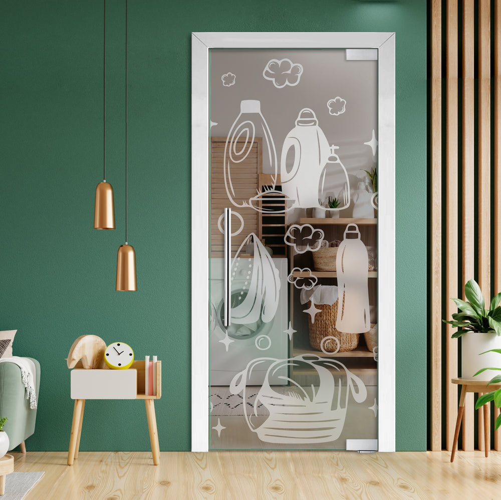 Frameless Glass Pivot Door with Self Closing Hinges FGP1 - 2030 - DoorDiscounter