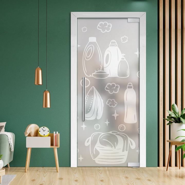 Frameless Glass Pivot Door with Self Closing Hinges FGP1 - 2030 - DoorDiscounter