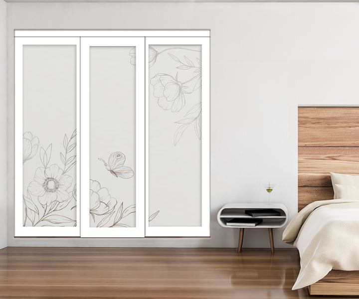 3 Leaf Mirror Effect Bypass Closet Door MEC3 - 0194 - DoorDiscounter