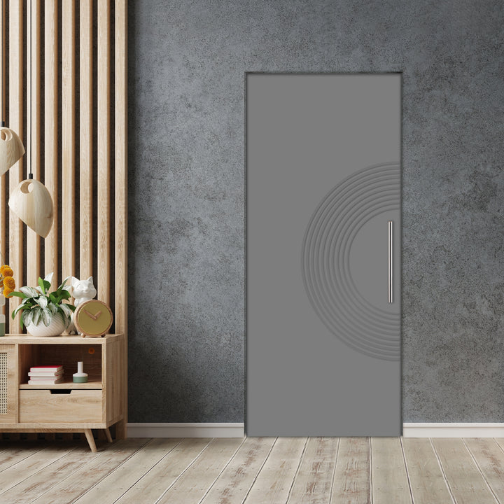Self Closing Pivot Door with CNC Engraving Design PMR1 -  0588 - DoorDiscounter