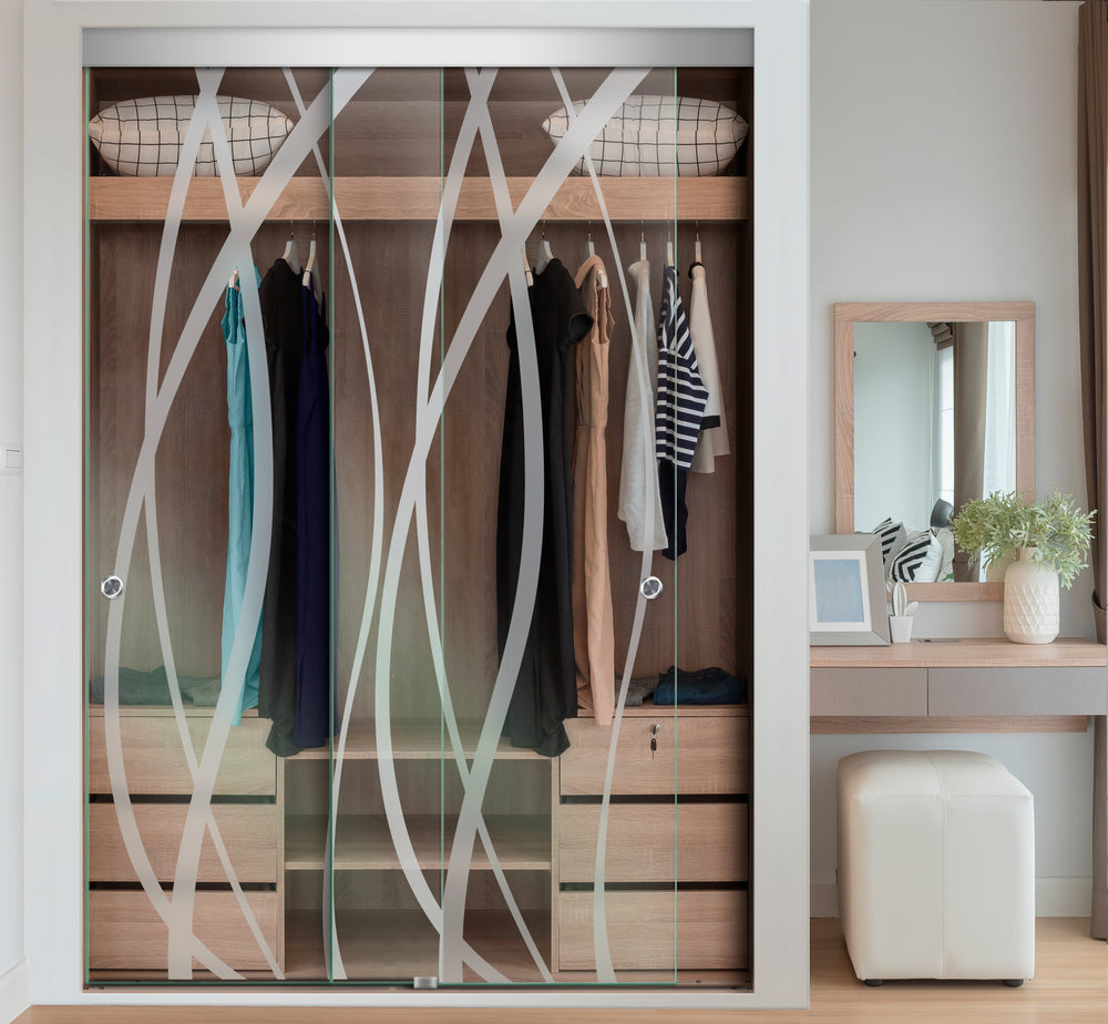 FRAMELESS CLOSET GLASS SLIDING BYPASS DOOR FSGD - 2416 - DoorDiscounter