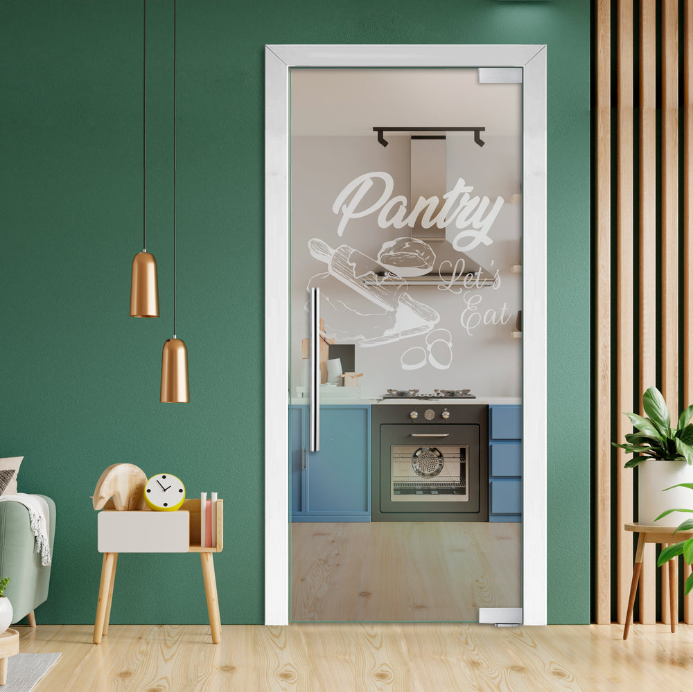 Frameless Glass Pivot Door with Self Closing Hinges FGP1 - 1994 - DoorDiscounter