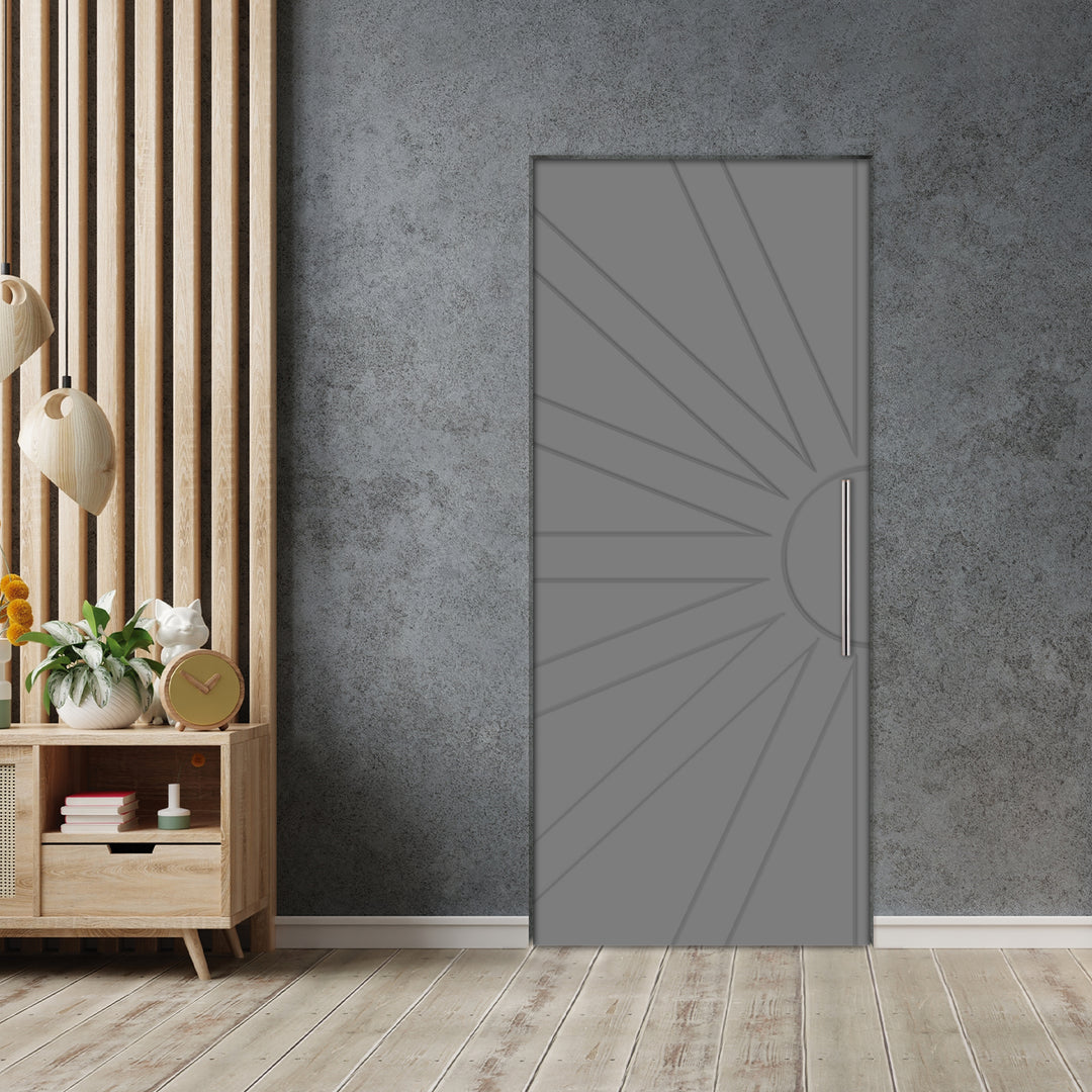 Self Closing Pivot Door with CNC Engraving Design PMR1 - 0589 - DoorDiscounter