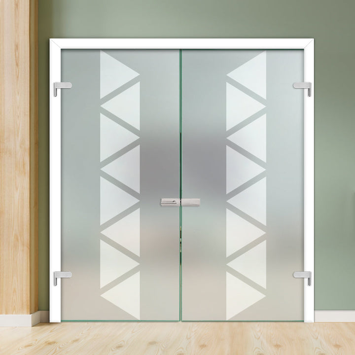 Double Hinged Glass Door  DHDG - 3386 - DoorDiscounter