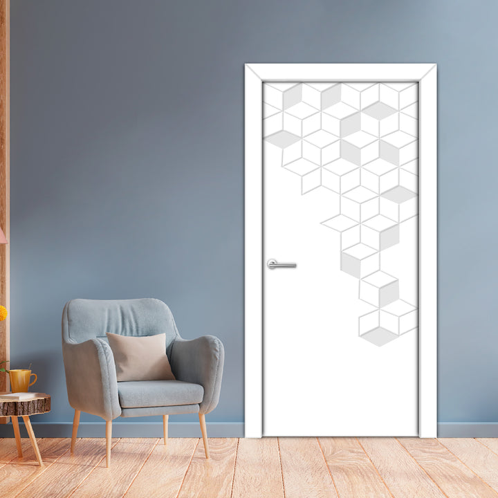 Interior Hinged Flush Door With Engraved Design Ihfc - 3923
