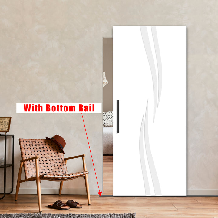 Flush Sliding Barn Door Hidden / Invisible Hardware FHID - 1240 - DoorDiscounter