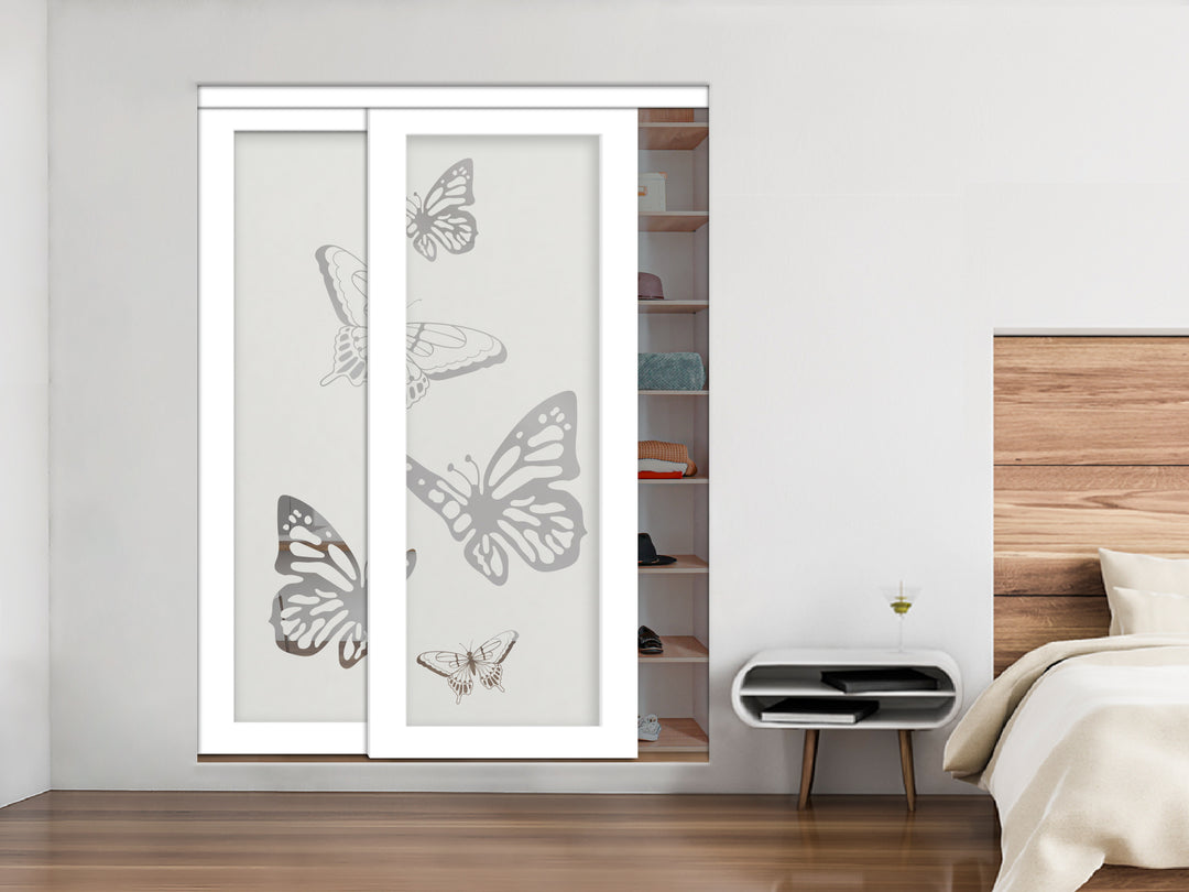 MIRROR EFFECT BYPASS CLOSET DOOR MECD -0337 - DoorDiscounter