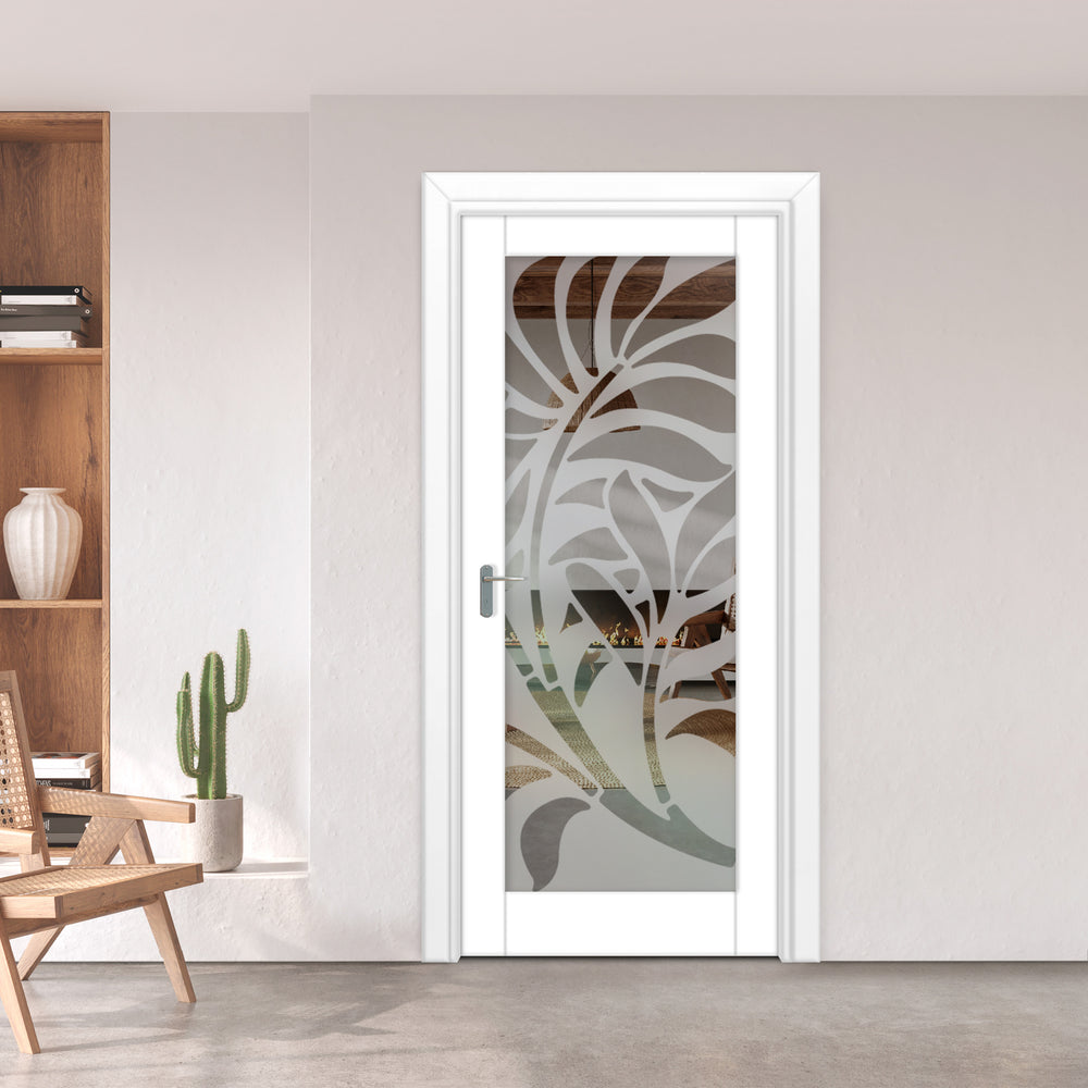 INTERIOR DOOR WITH FROSTED GLASS PANEL IDGP - 0097 - DoorDiscounter