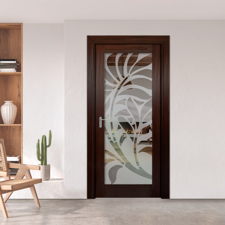 INTERIOR DOOR WITH FROSTED GLASS PANEL IDGP - 0097 - DoorDiscounter