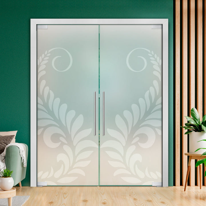 Frameless Double Pivot Glass Door with Self Closing Pivot Hinges FDPG - 2310 - DoorDiscounter