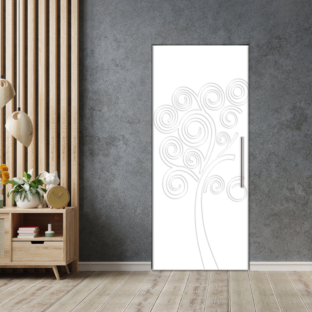Self Closing Pivot Door with CNC Engraving Design PMR1 -  0592 - DoorDiscounter